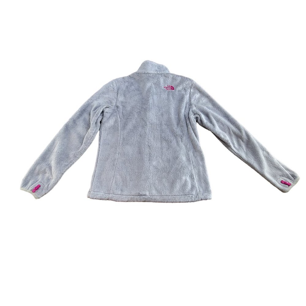 The North Face Gray Pink Trim Full Zip Jacket - Women's Small - Picture 4 of 12